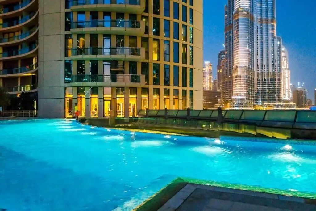 First Class 3Br With Full Burj Khalifa And Fountain View دبي شقة